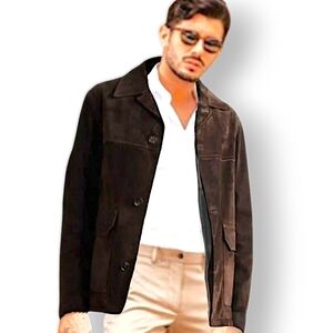 1970s Men's Retro Dupont Quilon Lined Suede Jacket